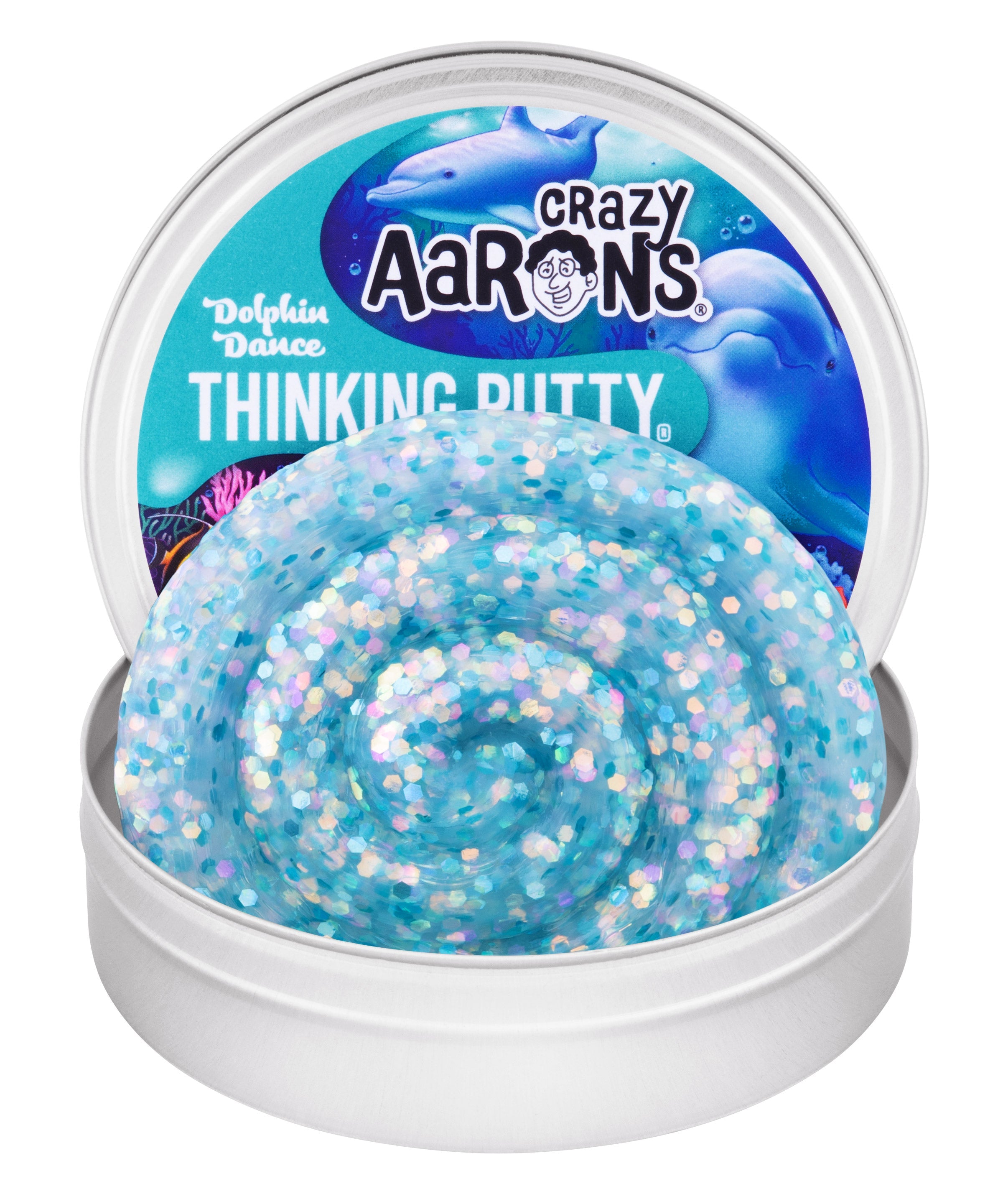 Dolphin Dance - 3.5" Thinking Putty Tin